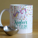 Personalized Unicorn Ice Cream